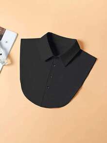 4pcs/2pcs/1pc Women's White Pointed Collar Detachable Shirt Collar, Fake Collar, Sweater Underlayer, Sleeveless Shirt, Multifunctional Vest Shirt, Collar Shirt, Fake Half Shirt, Artificial Fake Collar, Suitable For Business Casual All Seasons, Office Wear, Holiday Gift (Button Color Random) - Multicolor - View 14
