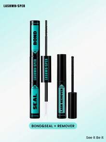 DIY睫毛嫁接工具套装 – 粘合剂+卸除剂+镊子+刷子，睫毛嫁接套装（不含睫毛） - 黑色 - 查看 14