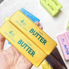 1pc Soft Squishable Butter Stick Toy, Made Of Thermoplastic Rubber/Silicone, Stress Relief Squeeze Toy, Realistic Food Shaped, Multifunctional For Home Decor & Play, Assorted Colors - Multicolor - View 5