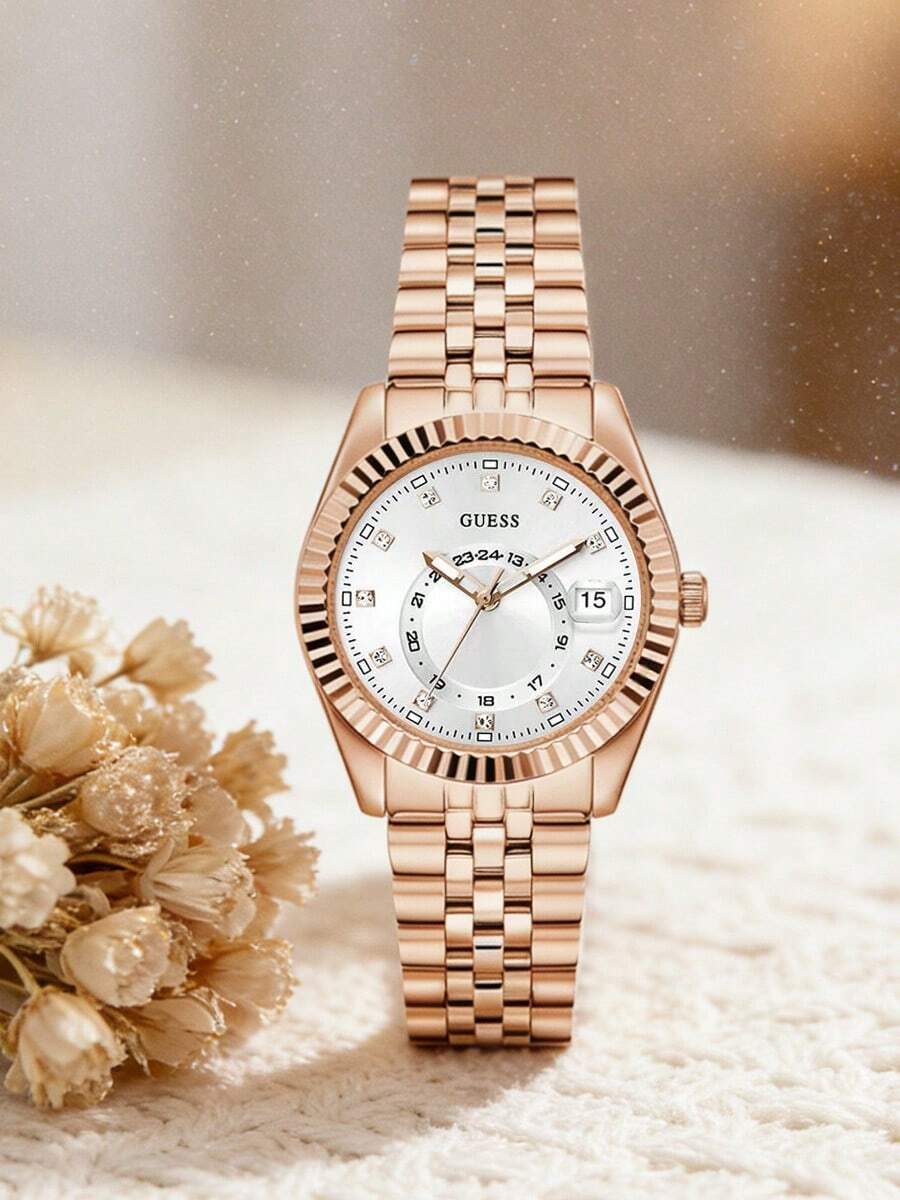 GUESS Jada GW0936L4 Women's White Tone Multi-Function Stainless Steel Quartz Watch - White - View 1