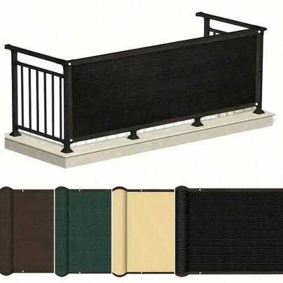 Vải lưới chắn gió, chắn bụi 80g, thích hợp để che chắn riêng tư cho ban công ngoài trời, sân thượng và hồ bơi.