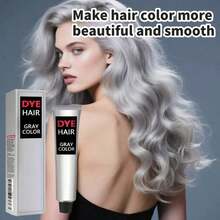 Grandma Grey Hair Styling Agent Hair Cream Easy To Color Hair Care Long-Lasting And Gentle Without Damaging Hair - 灰色 - 查看 5
