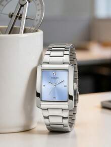 GUESS Bonnie GW0876L1 女士银色不锈钢镶钻石英表 - 銀色 - 查看 1