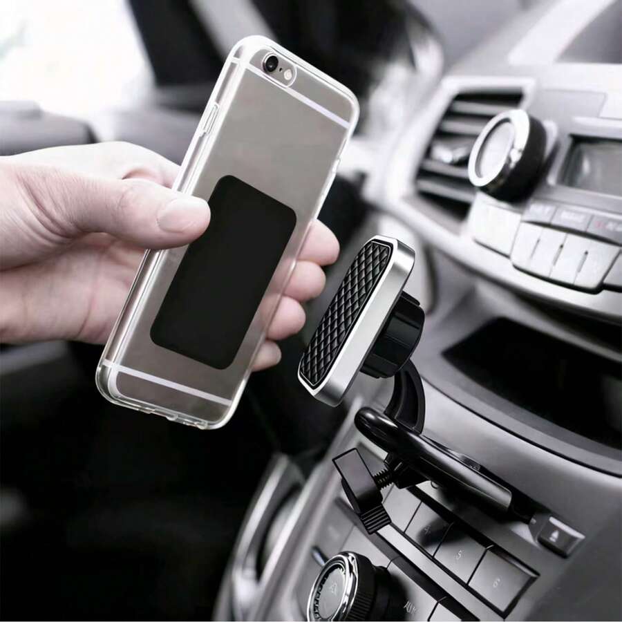 Giá đỡ điện thoại từ tính gắn khe CD trên xe hơi, xoay 360°, đa năng. - Nhiều màu - Xem 1