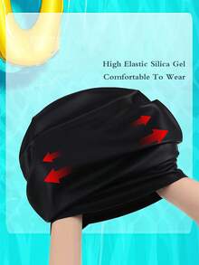 1pc Waterproof Swimming Cap, Unisex, Extra Large Silicone Swimming Cap, Suitable For Long Hair, Braided Swimming Cap, Elastic Large Swimming Cap, Suitable For Women, Dreadlocks Braided African Hair Extensions Braiding, Beach Essential, Beach Accessory, Pool Float - Multiple Styles - View 7