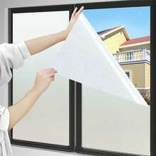 Miếng dán kính mờ, miếng dán cửa sổ, miếng dán tạo sự riêng tư cho văn phòng, phòng tắm, trong suốt, mờ đục, chắn nắng, dán tĩnh điện, màu trắng. - Tẩy tế bào chết tĩnh điện - Xem 8