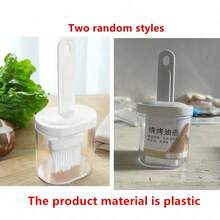 1 cọ phết dầu kèm chai đựng dùng trong gia đình, cọ phết bánh chịu nhiệt, cọ phết dầu ABS, chai đựng mật ong, chai đựng gia vị, cọ nướng thịt, dụng cụ phết dầu thần kỳ - trắng - Xem 9