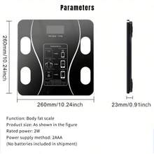 RAF 1pc Digital Body Weight Scale, LED Display, Multi-Color Options, Battery Operated (Batteries Not Included) - Black - View 10