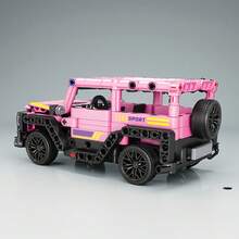1 Set Off-Road Vehicle Building Block Kit, Collectible Model, Suitable As Birthday Gift, New Year Gift, Valentine's Day Gift For Girlfriend And Wife, High-Tech Vehicle Model, 300+ Pieces, Only For Teens And Adults Aged 14 And Above - Multicolor - View 7