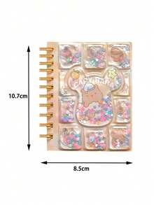 1本水豚摇摇乐流沙螺旋笔记本，精美小学生笔记本，款式随机，返校礼物 - 多色 - 查看 5