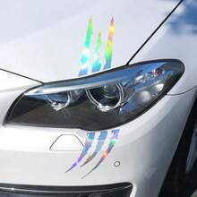 1pc Black & White Ghost Claw Eyebrow Sticker, Funny Car Sticker, Waterproof Scratch-Resistant Sticker, Creative Car Accessories - Ghost Claw - View 6