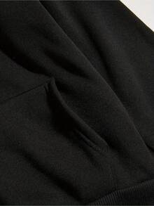 Graphic Hoodie Spider Print Drawstring Pullover Autumn Y2K Long Sleeve Sweatshirt Streetwear - [In mặt sau] Màu lục lam - Xem 4