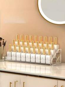 5/4/3 Layers Of Removable Multi-Functional Storage Rack, Suitable For The Storage And Sorting Of Perfume, Cosmetics, Glasses, Nail Polish And Other Items, Can Display Nail Polish ,Nail Polish Studio Tool Accessories, Large Capacity Design, - Multicolor - View 11