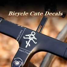 小男孩骑自行车/汽车贴纸 | 创意乙烯基自行车、公路自行车、山地自行车贴纸，材质：聚氯乙烯 - A - 查看 3