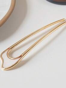 Kẹp tóc kim loại hình chữ U đa năng, tối giản, phong cách retro, kẹp búi tóc hiện đại, thời trang, thích hợp cho mùa hè, kỳ nghỉ, du lịch, phụ kiện đội đầu. - Nhiều màu - Xem 5