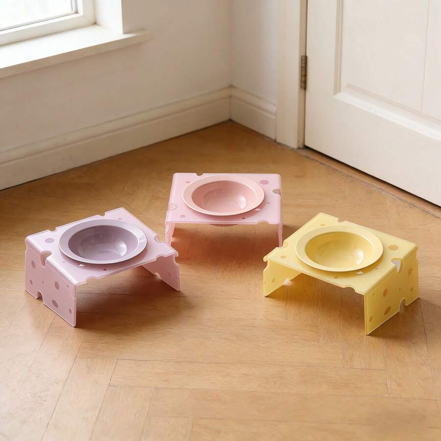 1个陶瓷宠物碗，带亚克力增高支架，底座稳固，防溢漏，高温烧制陶瓷，易于清洁，防碰撞 - 180毫升 - 查看 1