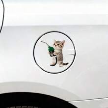 Cute Pet Cat Car Fuel Tank Sticker, Car Decal, Auto Decoration - Decorative Stickers - View 5