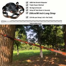 Heavy Duty Breathable Portable Hammock, Outdoor Nylon Hammock, Backyard And Camping Vacation Travel Essential Gift - A - View 4