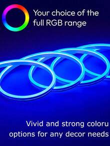 Bandes lumineuses LED multicolores avec télécommande, lumières au néon DIY avec USB, effets segmentés RVB, convient pour la décoration de la chambre, l'intérieur de l'armoire, le cadre du miroir de vanité, le bas du canapé, la vitrine de la boutique, le chemin du jardin, l'éclairage décoratif pour Halloween, Noël et d'autres fêtes ou l'éclairage au néon quotidien de la maison - Néon - Voir 11