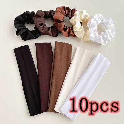 10 chiếc băng đô chống trượt kiểu Bohemian dành cho nữ, thích hợp cho yoga, chạy bộ, tập thể dục và rửa mặt - Băng đô thấm mồ hôi co giãn mềm mại, một kích cỡ phù hợp với tất cả mọi người, băng đô thường ngày, thích hợp cho mọi mùa, phụ kiện tóc nữ, băng đô thời trang, khăn trùm đầu thanh lịch.
