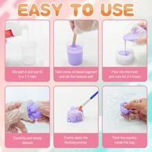 [New DIY Squishy Kit]Super Soft Clay, 22 Oz 1:1 AB Liquid Silicone Rubber For Stress Relief - Make Your Own Toys, Gift For Kids & Teens (With Guide) - White - View 5
