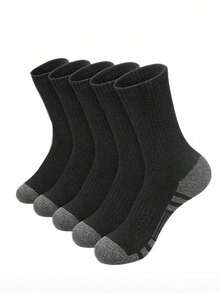 60/50 Pairs Comfortable Men's Sports Boat Socks, Suitable For Outdoor Casual Wear, All-Season White Antibacterial Odor-Resistant Moisture-Wicking Thick Sports Socks. Comfortable Daily Wear Unisex Casual Socks - Multicolor - View 18