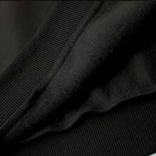 Crew Neck Sweatshirt With Minimalist New York Print, Basic And Modern, New Release. - 黑色圓領衫 紐約 - 查看 2