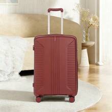 20"/24"/28" 3-Piece PP Spinner Luggage Set – Sizes With Side Handles, Hanging Hooks & Protective Feet – Integrated Combination Lock - Merah - View 11