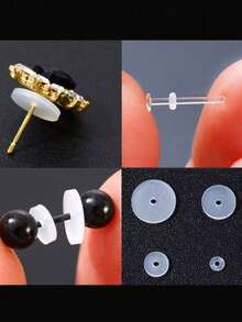 20 miếng dán silicon mềm mại, chống rách, dùng cho vết xỏ khuyên, ngăn ngừa kích ứng và viêm nhiễm, phù hợp với khuyên tai, khuyên mũi, khuyên môi. - Một kích thước - Xem 5