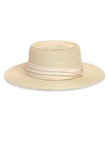 Women's Elegant Straw Hat, Fashionable Beach Hat, Suitable For Spring/Summer Travel And Daily Wear, Foldable And Easy To Store,Festival,Holiday - Straw Hat - View 8