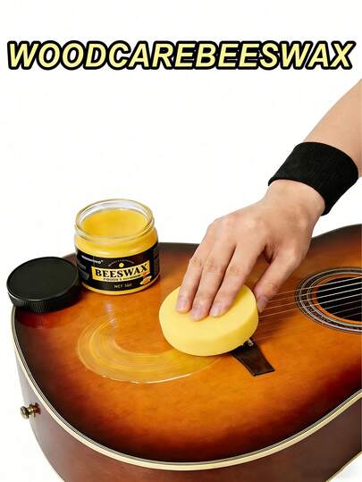 Cera de abeja para la protección de la madera | Adecuada para gabinetes, escaleras, tablas de cortar y decoraciones de madera | Mejora la durabilidad, mejora las superficies opacas, forma una película delgada rápidamente, aplicación antiadherente