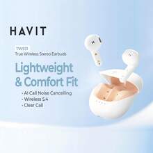 HAVIT Smaller Earbuds, More Comfortable, Al Call Noise Cancelling, Wireless 5.4, 10mm Dynamic Units, Powerful Stereo Sound, For Sports, Android, IOS. - 查看 8