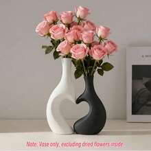 2pcs Heart-Shaped Plastic Vase Set - Modern Minimalist Home & Wedding Decor, Perfect Gift For Mother - Heart-shaped - View 14