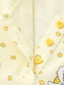 Balabala Áo Polo mùa hè cho bé gái 2026, Áo tay ngắn bằng cotton mềm mại, chất liệu thoáng khí nhẹ, kiểu dáng ngọt ngào, năng động. - tông màu vàng - Xem 3