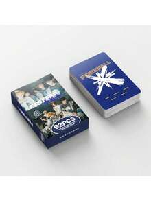 Bộ 92 thẻ quà tặng TXT (60 thẻ + 32 sticker), thẻ LOMO hai mặt, thiệp chúc mừng, thẻ đánh dấu sách, quà tặng ngày lễ, quà Giáng sinh. - Bộ - Xem 5