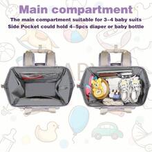 Diaper Bag Backpack, Pink Diaper Bag Mom, Travel Bags Backpack Women, Insulated Pockets Portable Diaper Bag With Charging Port, RFID Anti - Theft Pocket - Purple + 15.6inch - View 3