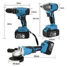 Kit De Llave De Impacto+esmeriladora Angular+rotomartillo - Tipo de Enchufe A USA (110-127V) - Ver 7