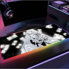 Frieren RGB Gamer XXL Mousepad: Frieren, Gloomy, Sky, Iron!Anime Desk Mat - 3 - View 12