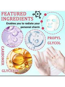 10片/5片/1片装面膜套装，保湿面膜礼盒装，长效保湿面膜，适合所有肤质，女性适用 - 多色 - 查看 2