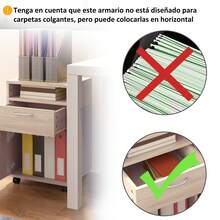 HOMCOM Archivadores - Roble - Ver 5