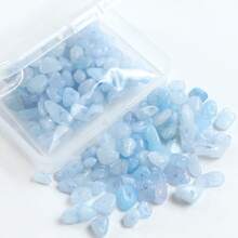 1 hộp hạt đá tự nhiên hình dạng bất thường, nhiều màu sắc, có lỗ, thích hợp để tự làm trang sức, bông tai, vòng tay, dây chuyền và các đồ thủ công khác. - Nhiều màu - Xem 14
