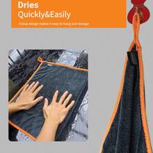 Bộ 6/4/1 khăn lau tay/khăn mặt/khăn tắm sợi siêu mịn, khăn lau xe siêu thấm hút, khăn vuông tái sử dụng, khăn lau tay và khăn tắm gia dụng, khăn tắm mềm mại và thân thiện với da, đồ dùng phòng tắm - Màu xám đen - Xem 9