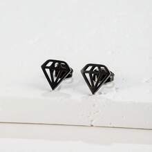 1对不锈钢几何三角形耳环 简约首饰耳环 - GED060 - 查看 13