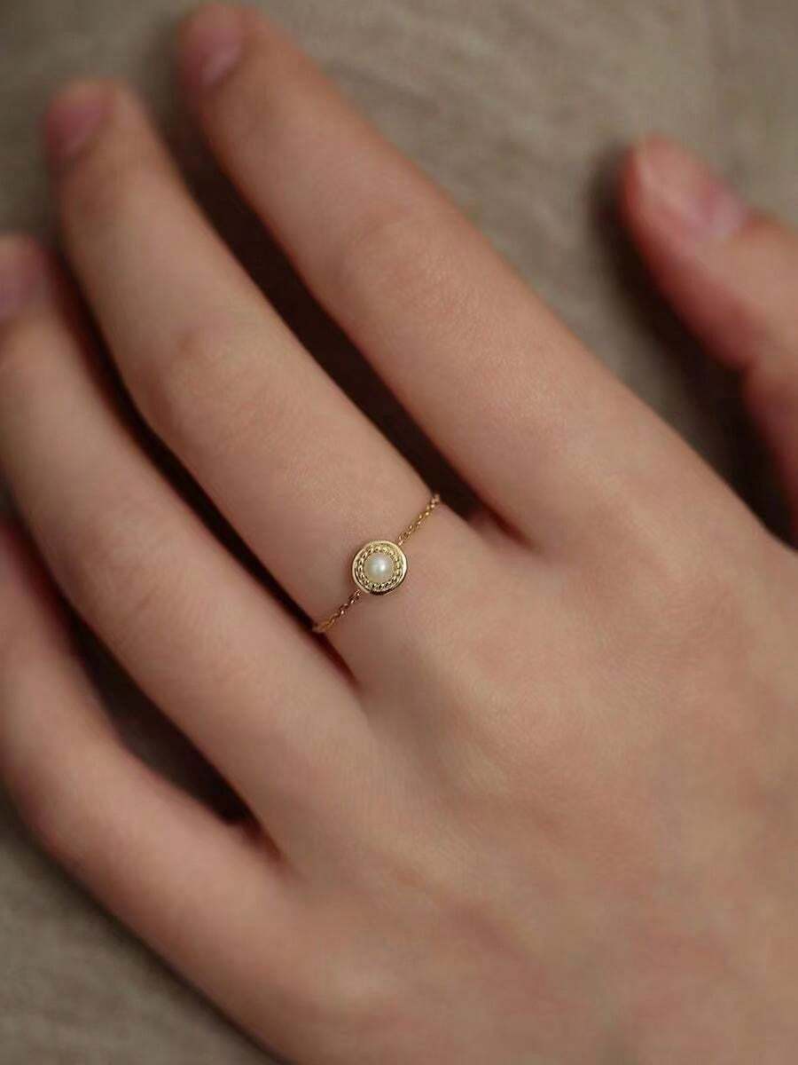 一款圆形可调节链环，小巧精致，高雅时尚，适合女性日常佩戴 - 彩色 - 查看 1
