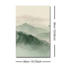 1/3件套 带框/不带框 绿山飞鹤 帆布海报 日本抽象风景墙画 侘寂装饰 复古画 适用于客厅、卧室、现代家居装饰 - Poster - 查看 16