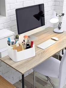 Hộp đựng đồ dùng văn phòng bằng gỗ 5 ngăn, giá đựng điều khiển từ xa bằng gỗ, hộp đựng đồ dùng văn phòng bằng gỗ, hộp đựng đồ dùng bàn làm việc. - Nhiều màu - Xem 4