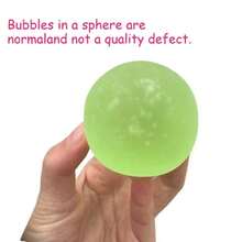 Squishy Blue Maltose Squeeze Toy Transparent Mochi Sensory Fidget Toy Coconut Oil Ball Slow-Rebound Decompression Toy X-Mas Gift - 1件綠色 - 查看 3