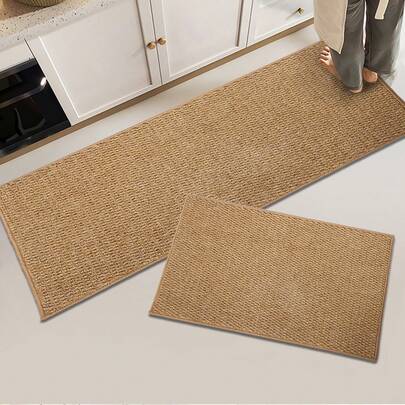 1pc Brown Pineapple Pattern Rug, Warm Earth-Toned Kitchen Carpet, Indoor Outdoor Kitchen Dining Entrance Mat, Practical Foyer Bedroom Luxury Home Decor Carpet, Easy Care, Spring Summer, Kitchen Decor, Indoor Decor