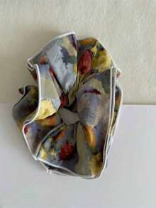 1 chiếc khăn quàng cổ xếp ly kiểu tranh sơn dầu ngoài trời, họa tiết nhuộm tie-dye, phong cách đồng quê tươi mát dành cho nữ. - Nhiều màu - Xem 6