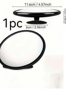 1pc Fashionable Round Wall Mounted Mirror, 360 Degree Parking Lot Inspection Mirror - Bathroom Accessory - Stainless Steel Frame, Makeup Mirror, Bathroom And Bedroom Vanity Mirror, Home Decor, Bathroom Accessory, Easy Installation, Upgraded Anti-Fog Coating, Entryway Wall Hanging Mirror, Home Living Room And Bedroom Decor Wall Mirror, Dedicated For Photography And Videography. - Multicolor - View 11